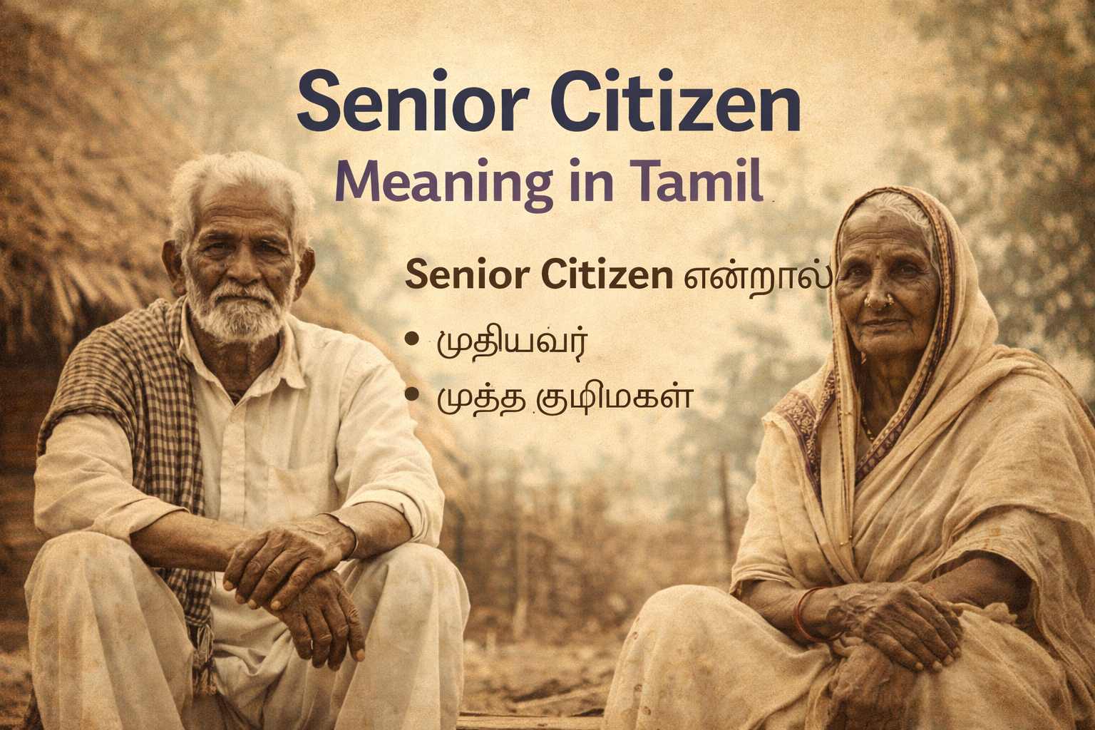 Senior Citizen Meaning in Tamil