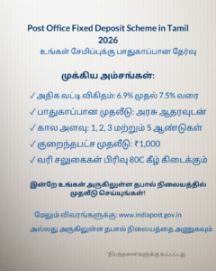 Post Office Fixed Deposit Scheme in Tamil 2026