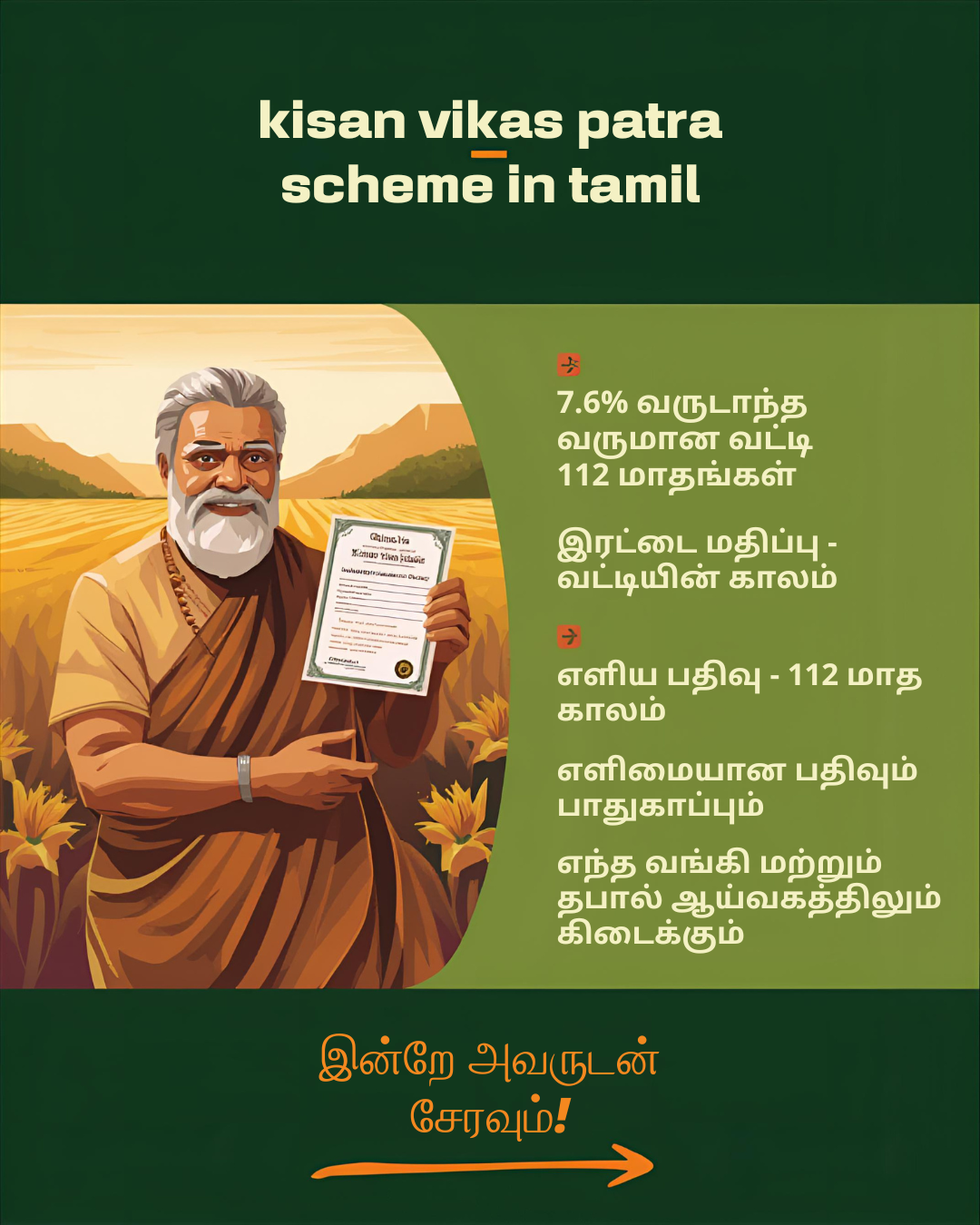 kisan vikas patra scheme in tamil